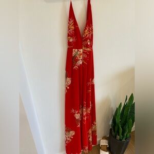 XS/6 - BACKLESS Hello Molly - Treacle Maxi Dress - Red - BNWT